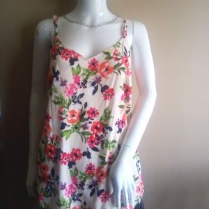 TORRID Tank Top Women's Spaghetti Strap Floral Multicolor , SZ 0 (L-12)